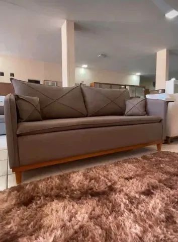Sofá 2 lugares Lisboa Living 1.80m   Linho - Foto 2