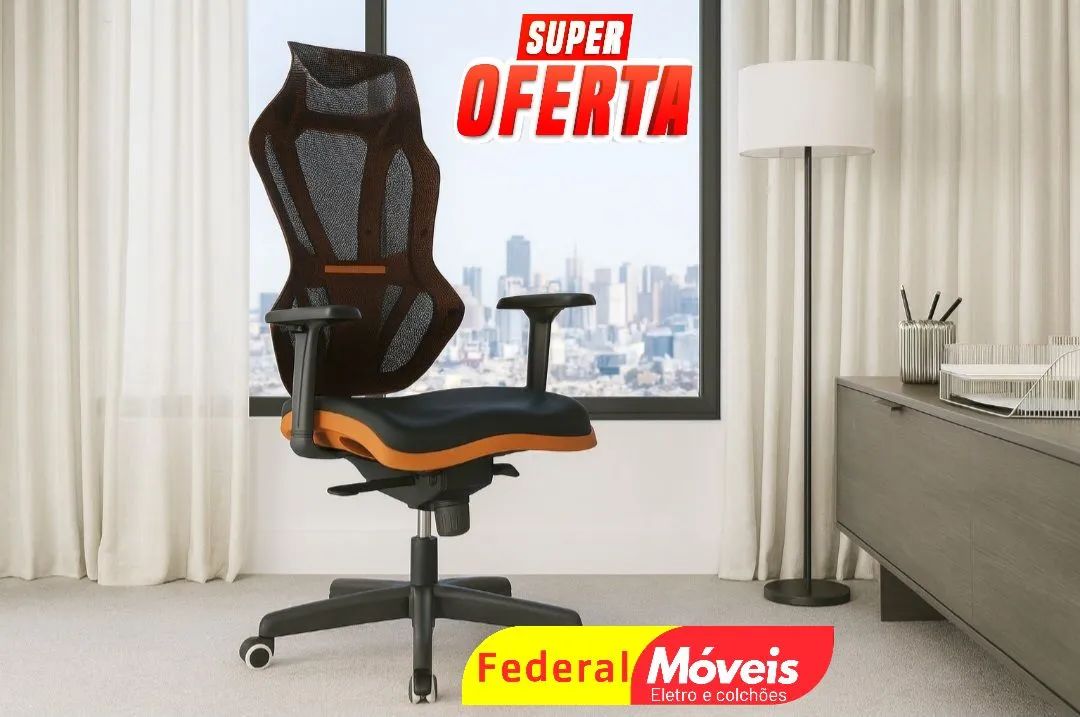 Cadeira Giratória Vizon Gamer - Ergonomia e resistência para seu setup!