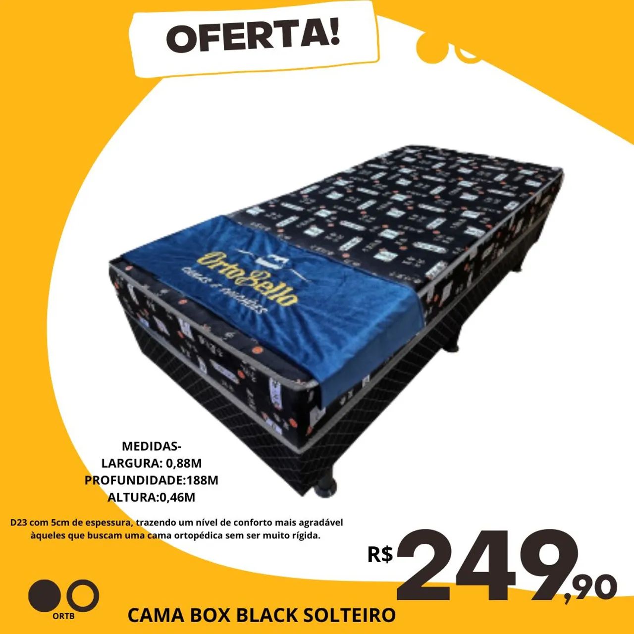 Cama Casal Box Light - Conforto e Qualidade! - Foto 2