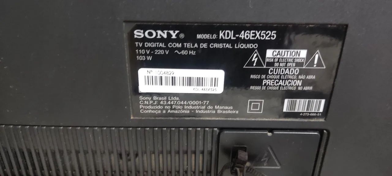 TV Sony KDL-46EX525 46 polegadas com defeito  - Foto 4