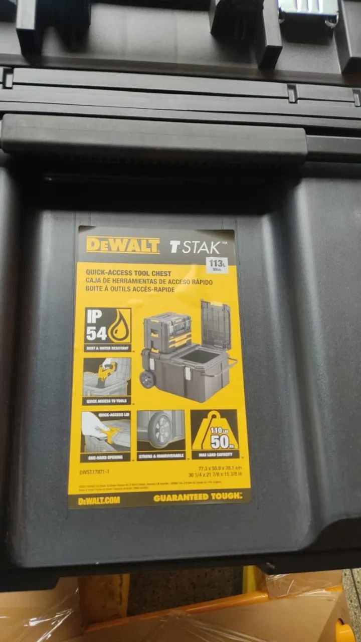 Dewalt Caixa organizadora de ferramentas Dewalt com rodinhas - Novo - Foto 4