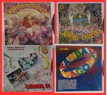 Discos de Vinil de Sambas Enredo e Samba -Sambas Enredo SP e RJ e Samba Colletion