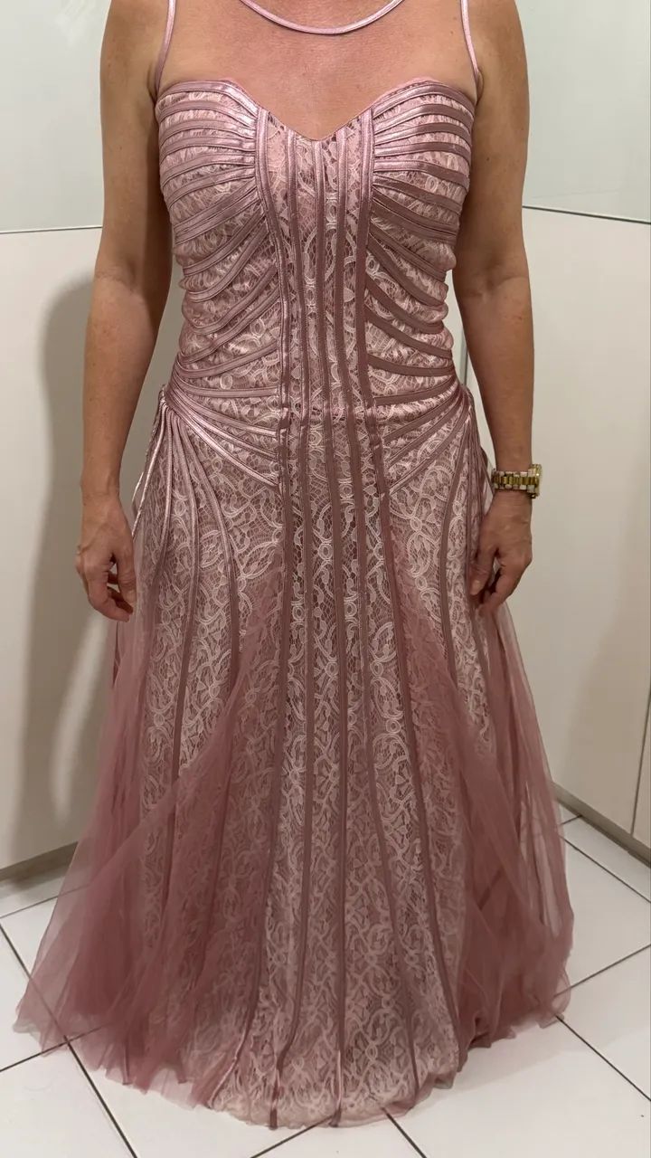 vestido de festa rosa - Foto 3