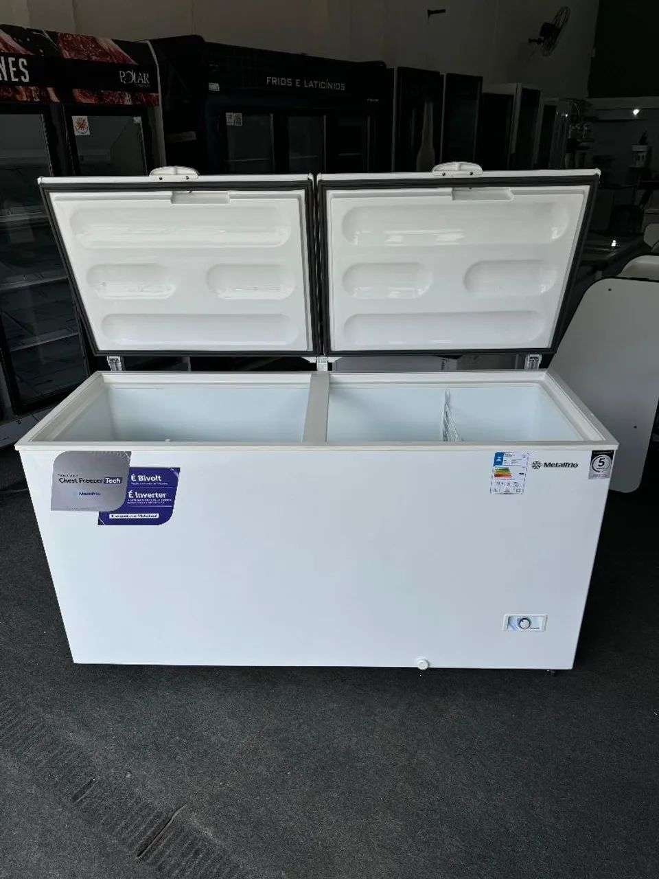 Freezer Horizontal 550 Litros Bivolt Metalfrio Novo - Foto 5