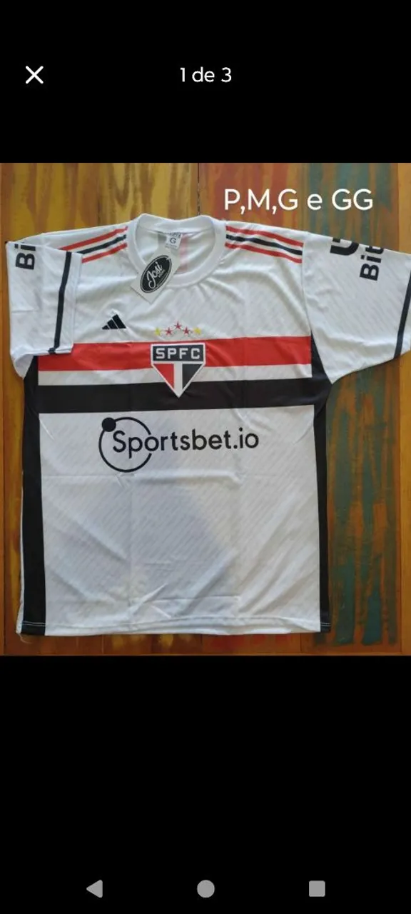 Camisa de Time São Paulo - Adidas Primeira linha vários tamanhos M/G /GG