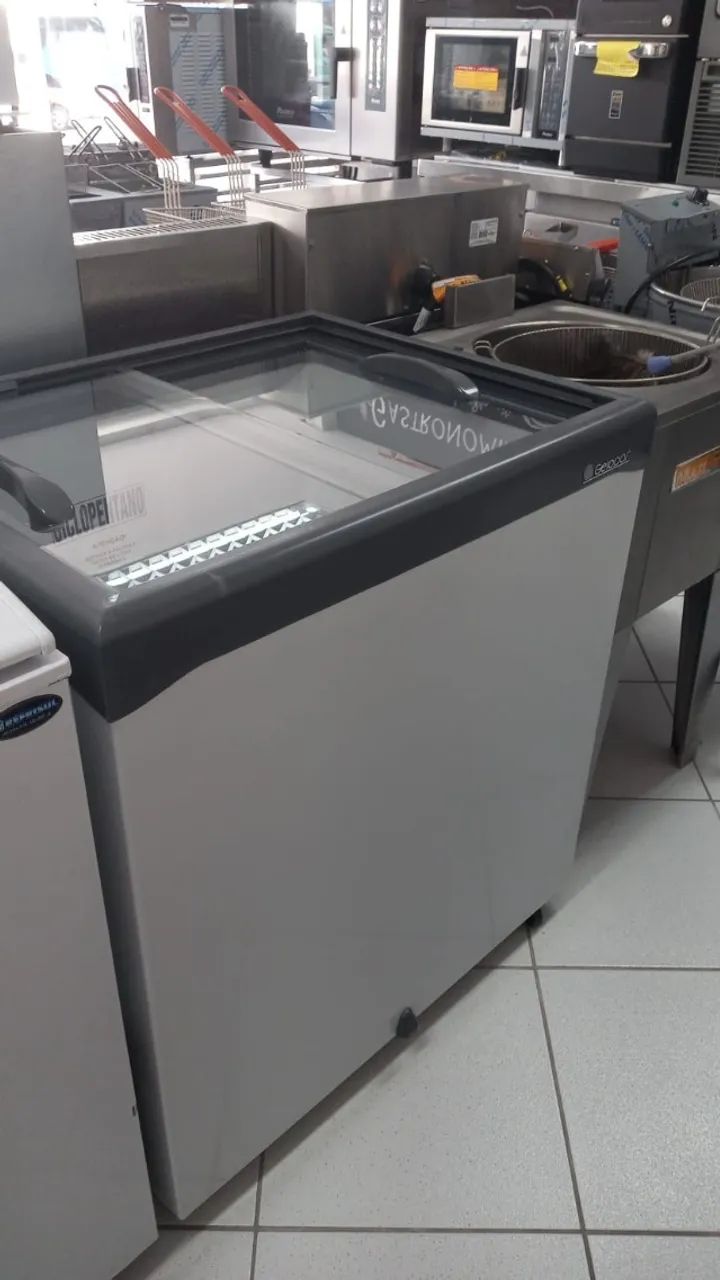 Freezer tampa de vidro deslizante  Gelopar - Sadi
