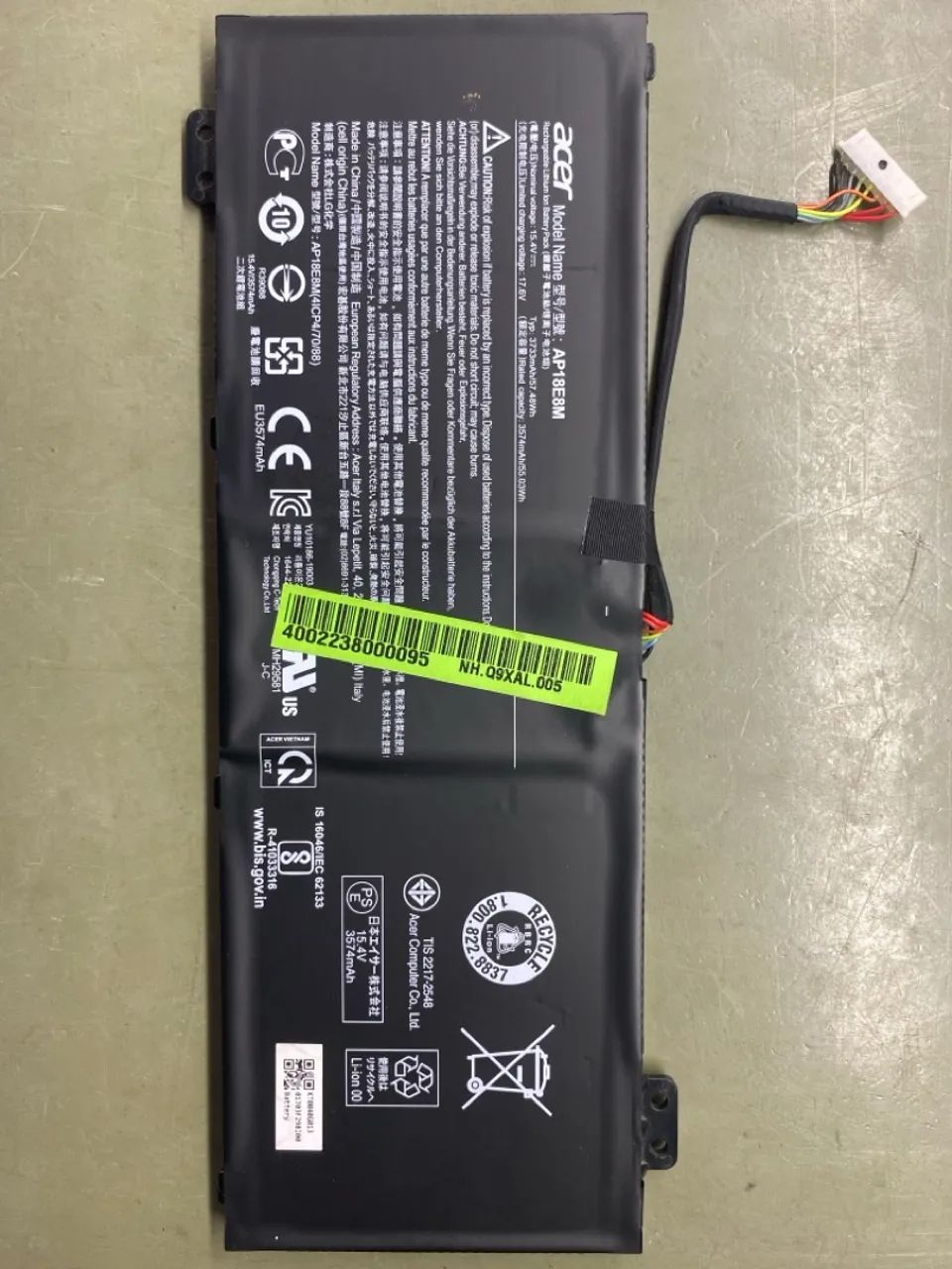 Bateria Acer AP18E8M - 3574mAh - Foto 4