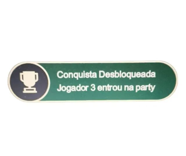 Placa Personalizada Em Formato De Conquista Desbloqueada Xbox - Foto 2