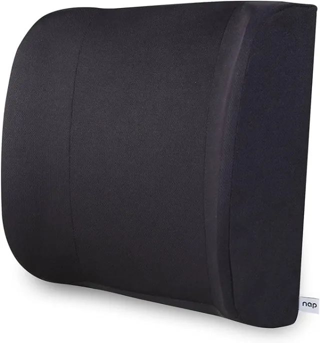 Almofada Nasa de Apoio Lombar P/ Cadeira Grande Preto Marca Nap