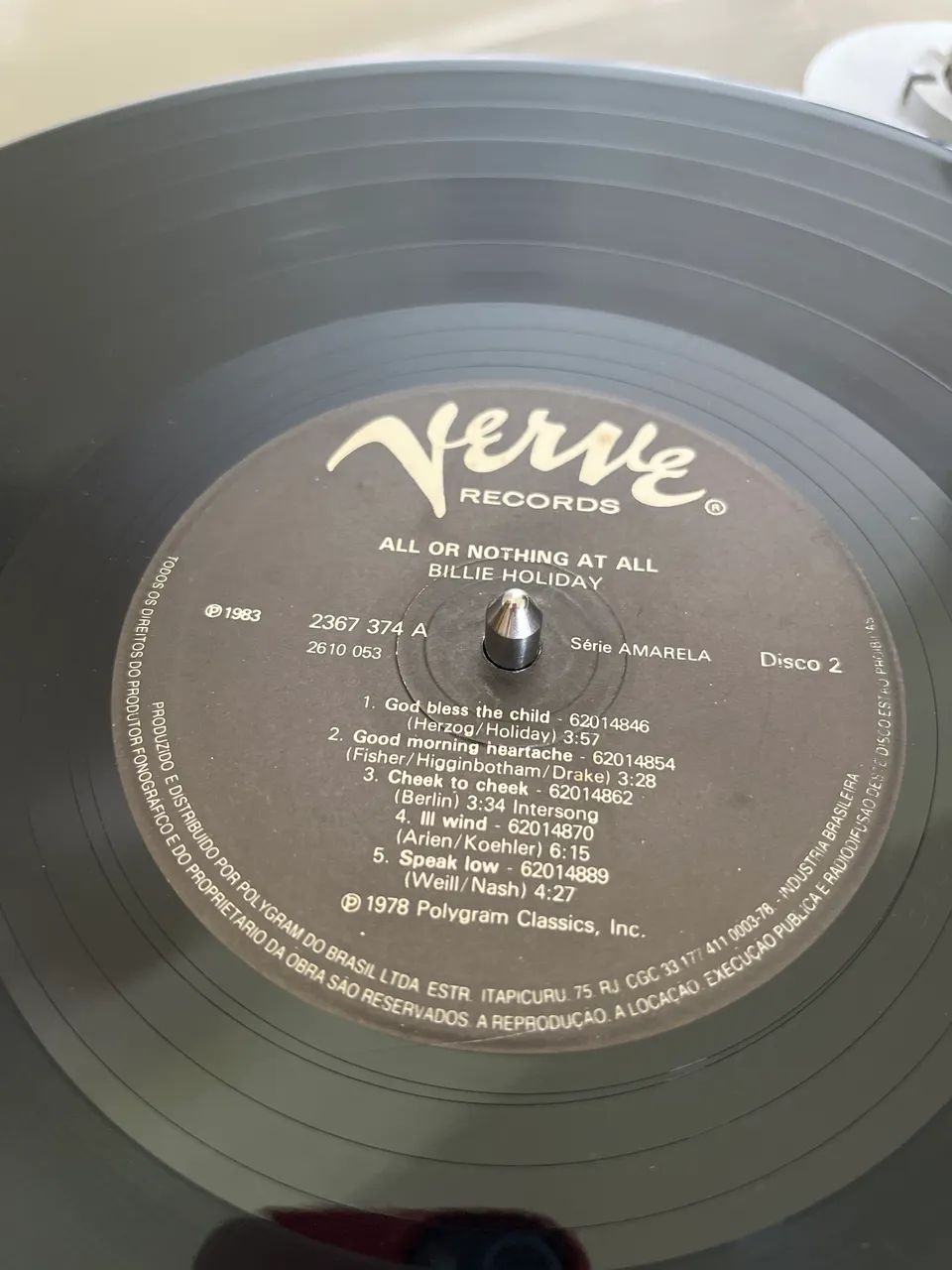 Lp Billie Holiday All or nothing at all duplo  - Foto 4