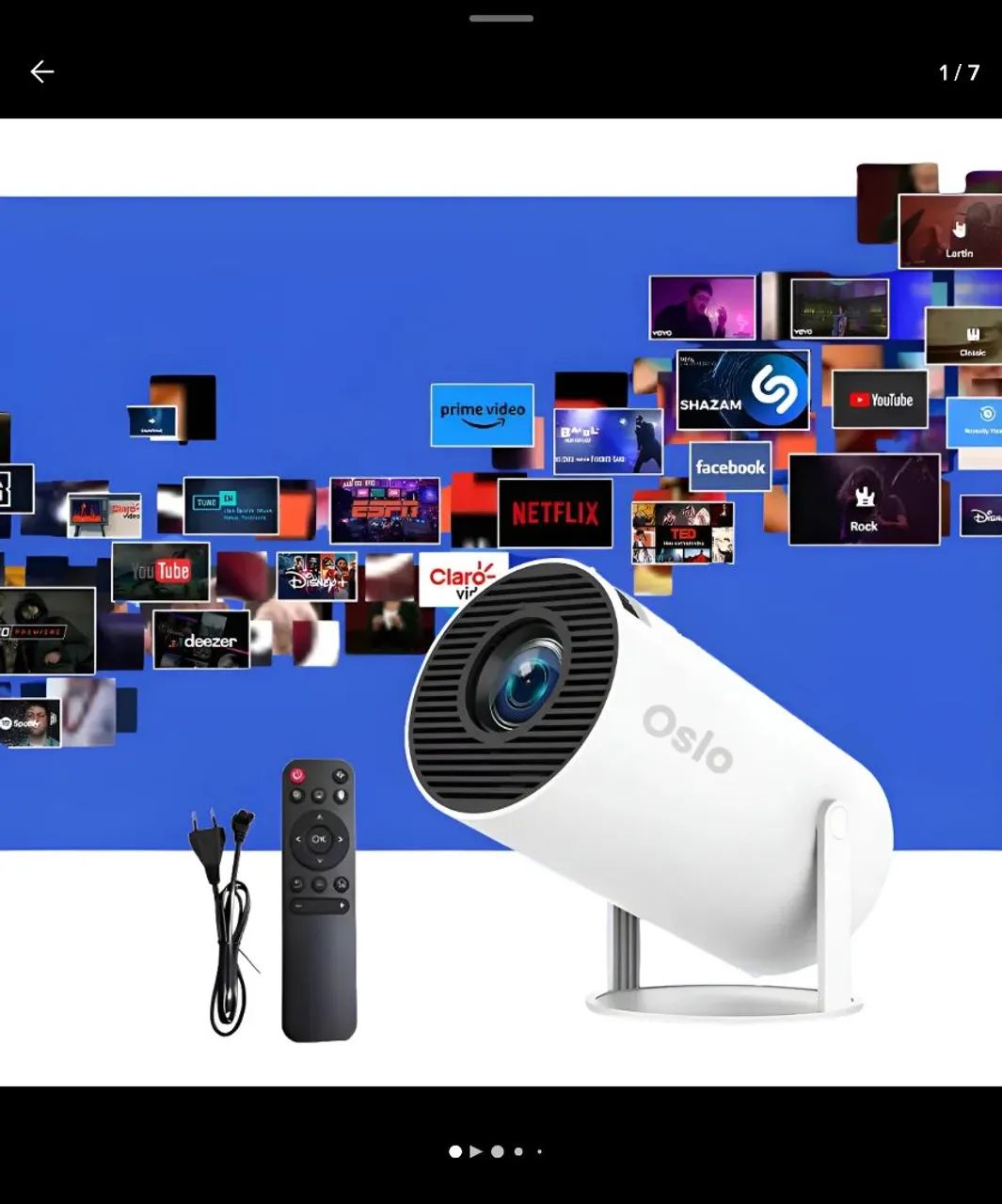 Projetor portátil HY300 até 150" Android - Foto 4