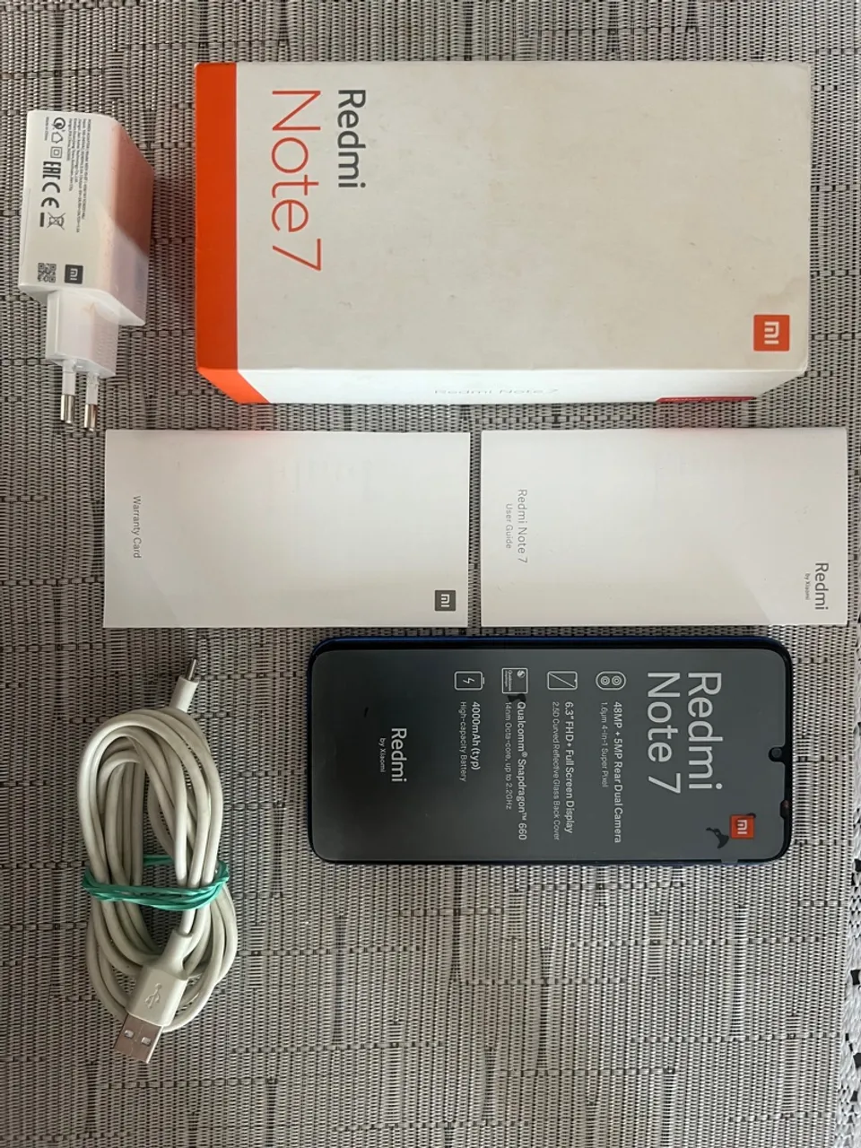 Usado redmi note 7 nunca aberto, tudo 100%