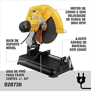 Serra de Corte Rápido Policorte 14 Pol. 355mm 2300W 220V (DEWALT-D28730) - Foto 3