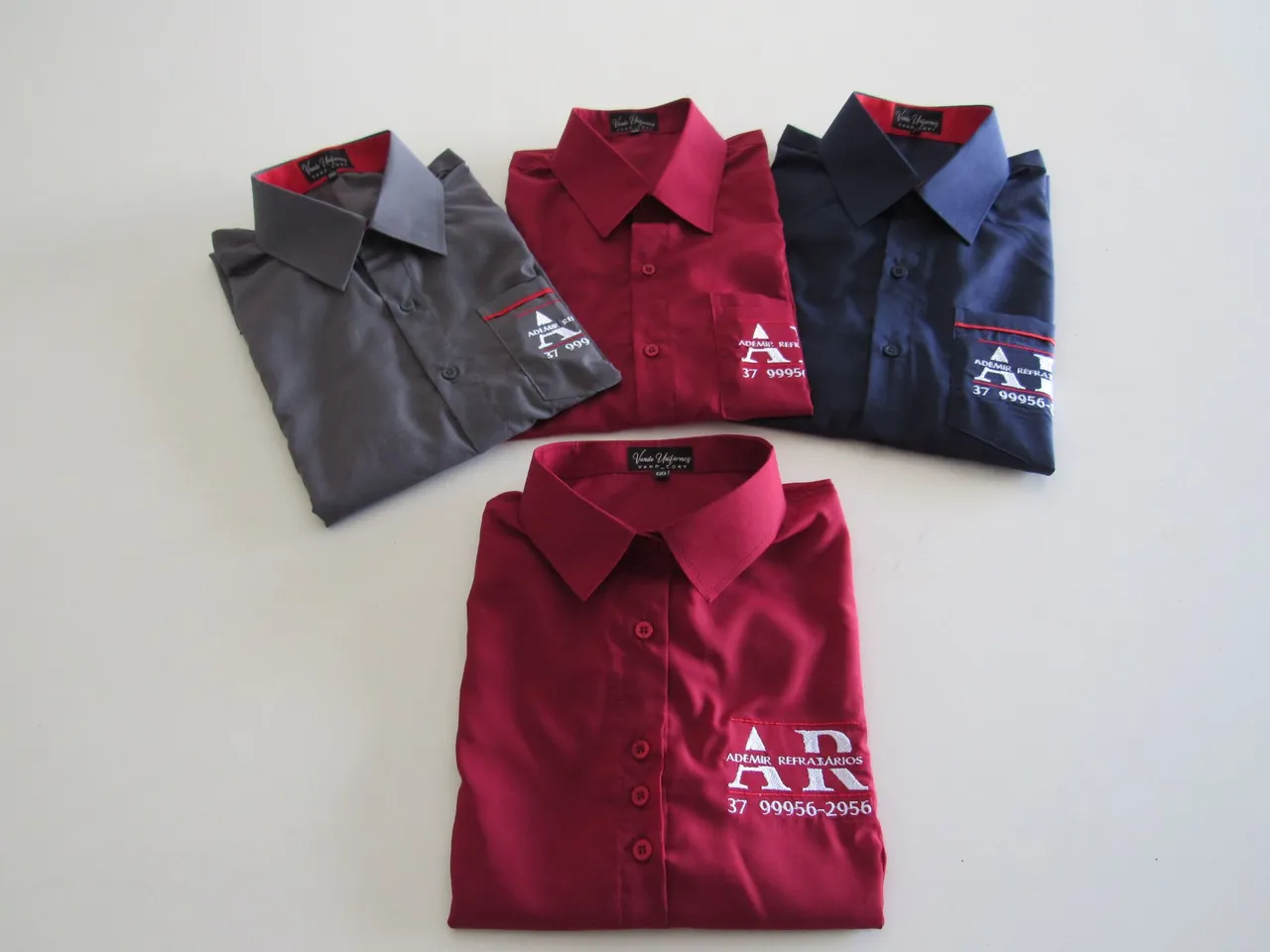 Camisas de uniforme personalizadas