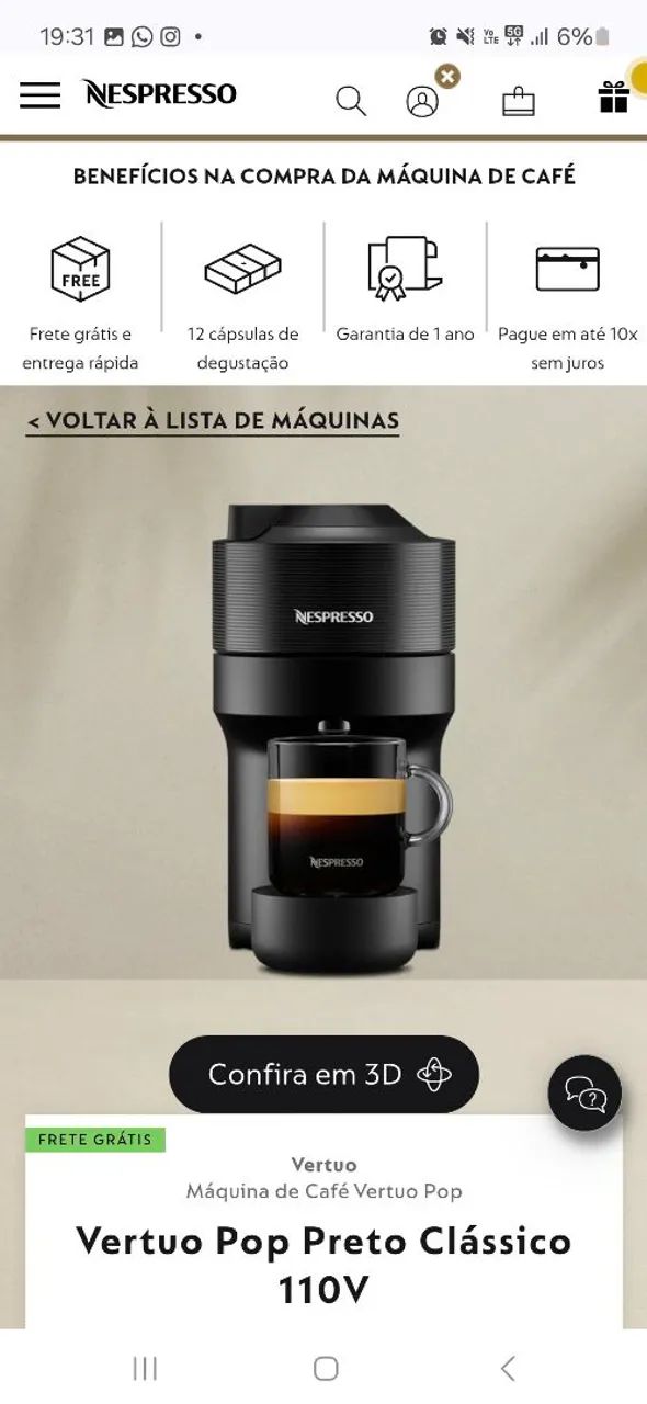 Cafeteira Nespresso  - Foto 3