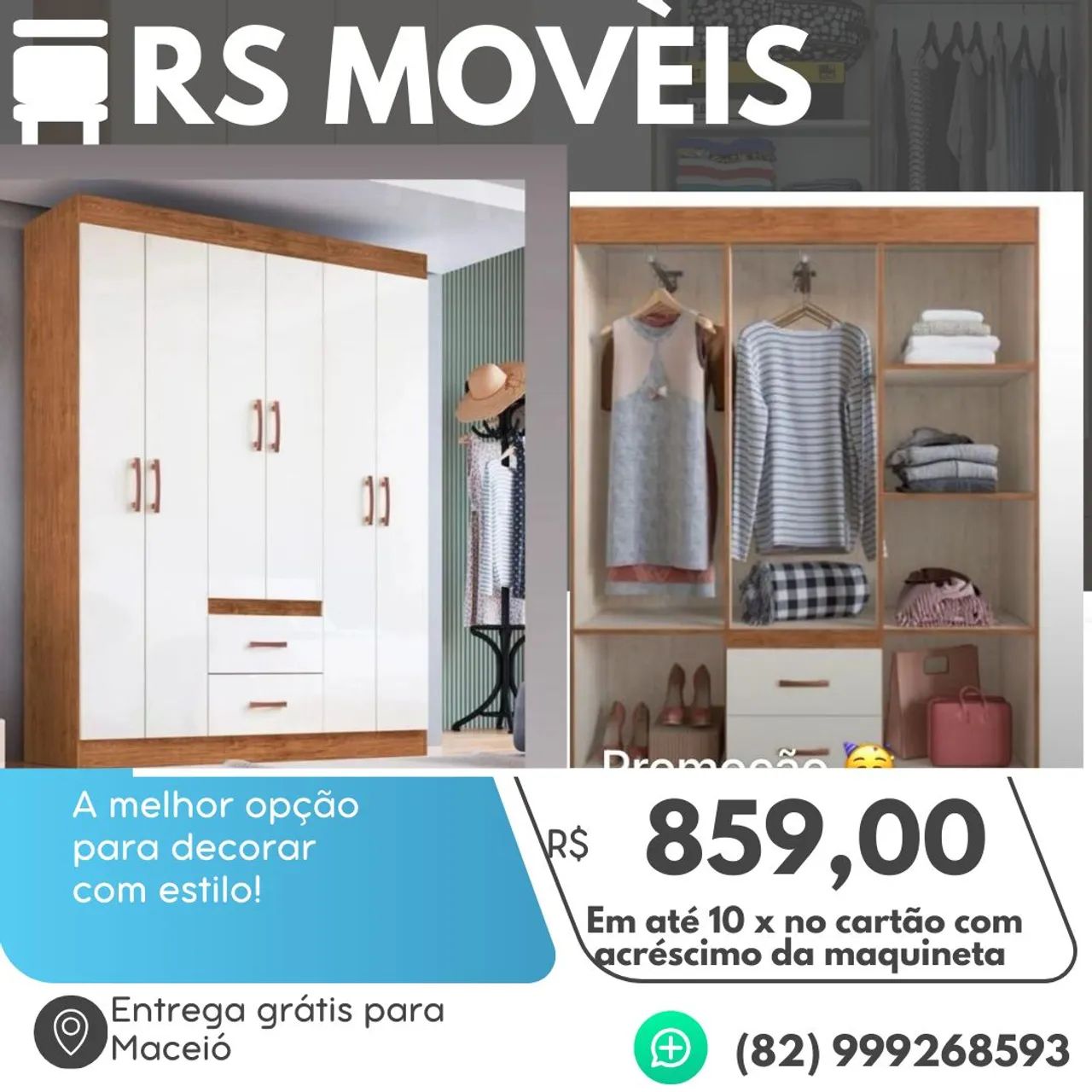 Guarda roupa de solteiro 