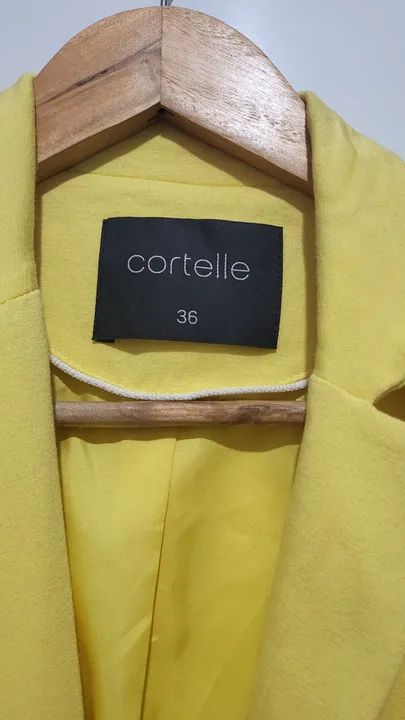 Blazer Amarelo Feminino - Foto 3