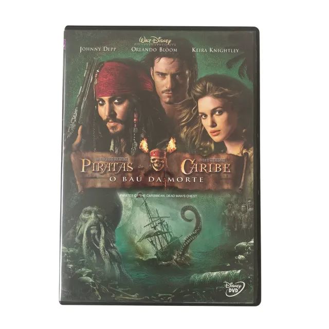 DVD Piratas Do Caribe 2 O Baú Da Morte Original - Físico - CDs