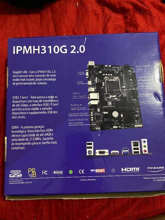 Placa mãe IPMH3310G PCWARE 2.0 - Foto 2