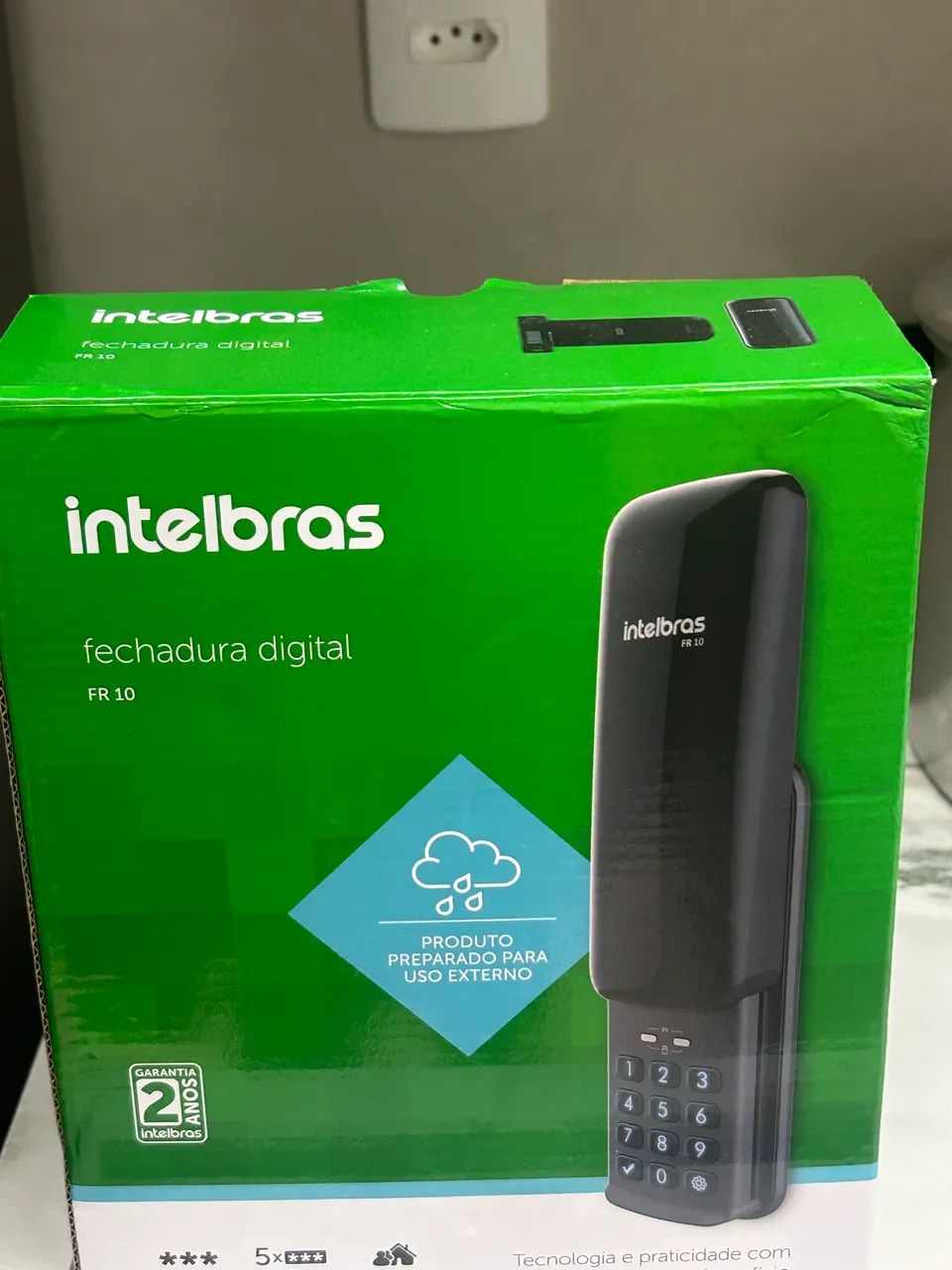 Fechadura Digital de Sobrepor com Senha FR 10 Preto Intelbras - Foto 2