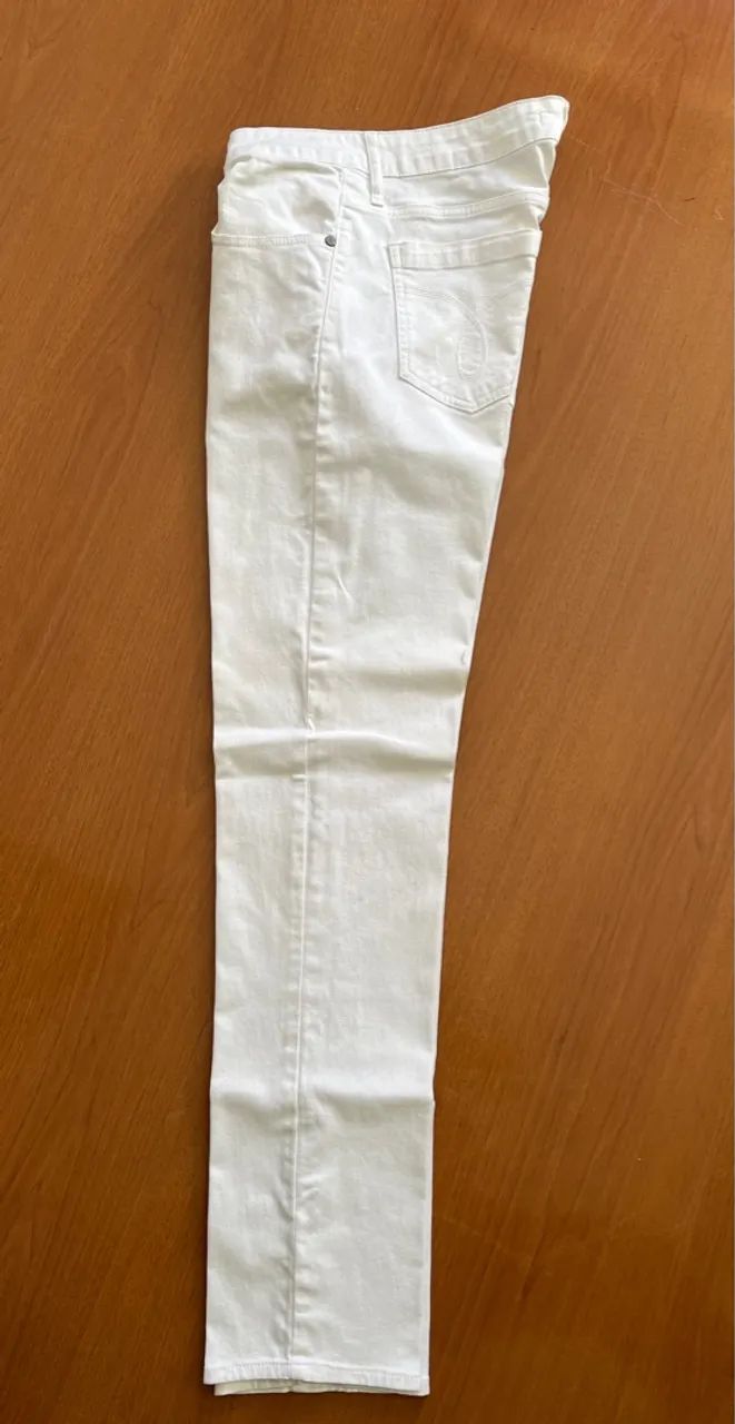 Calça Jeans Calvin Klein Branca - Foto 5