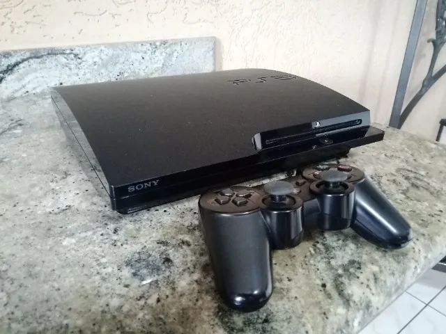PS3 SLIM HD 500gb Liberado c/ CFW 4.92 Cheio De Conteudo Com Pasta Termica Nova, Play 3