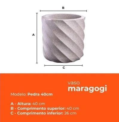Vaso Maragogi Pedra 40 Terrano - Foto 3