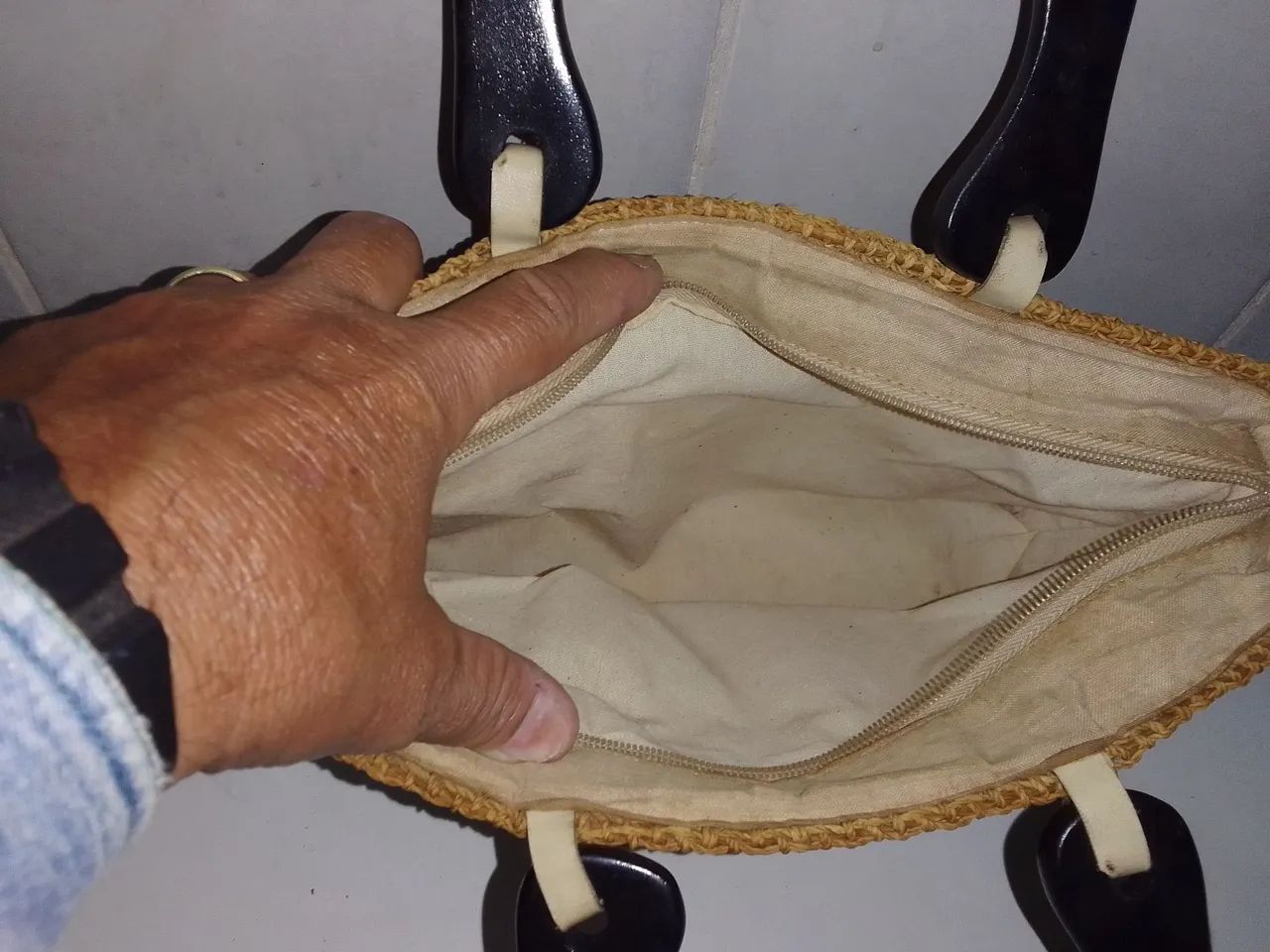 Bolsa de palha artesanal - Foto 5