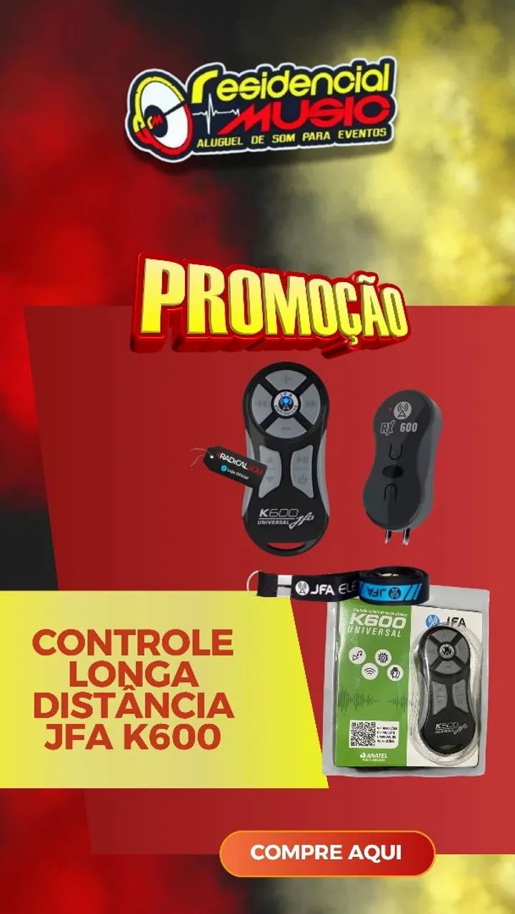 Controle jfa k600 novo