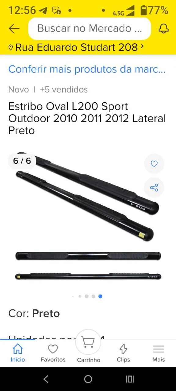 Estribo camionete L200 