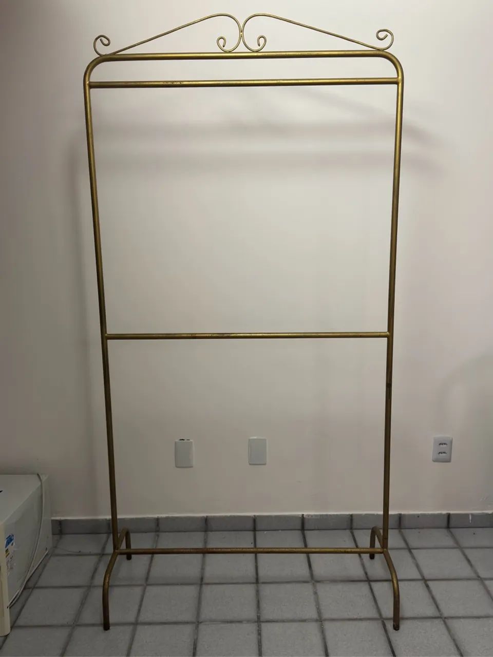 Conjunto de Arara de ferro dourada