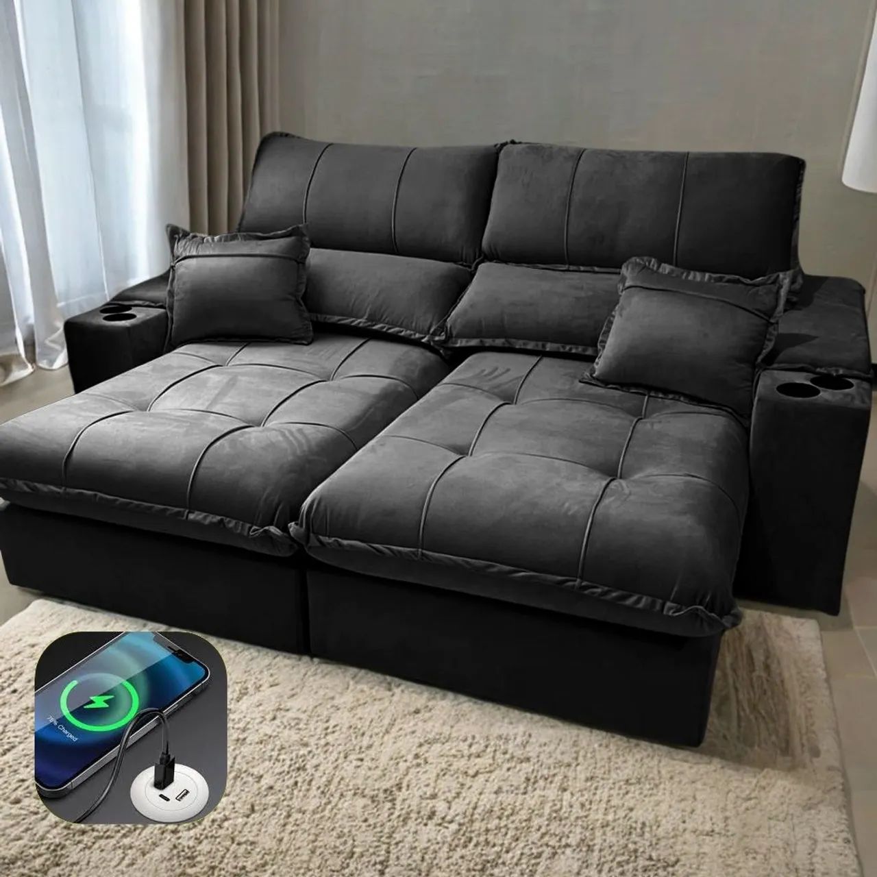 SOFÁ ALTAMENTE FUNCIONAL LEIA DESCRIÇÃO E SURPREENDA-SE!! 727TT665578336885377120