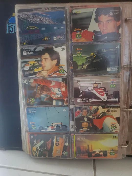 Coleção rara de cartões telefônicos 