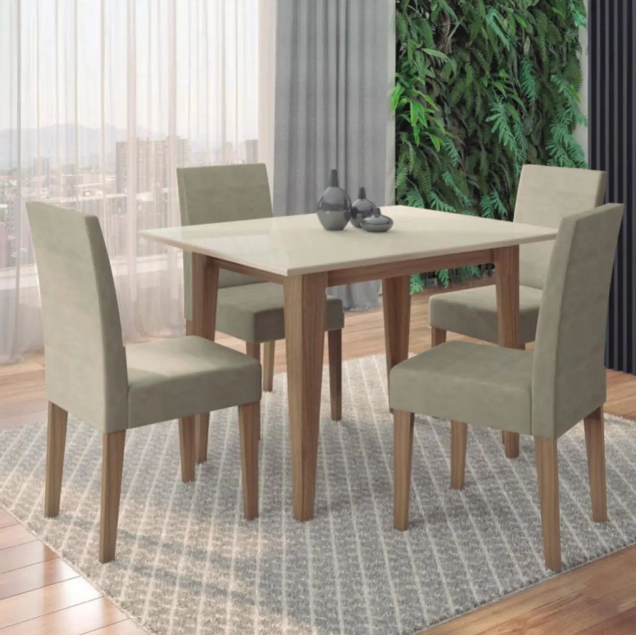 Mesa de Jantar com 4 Cadeiras