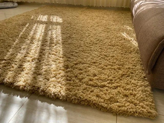 Tapete para sala felpudo - cor bege - Foto 2