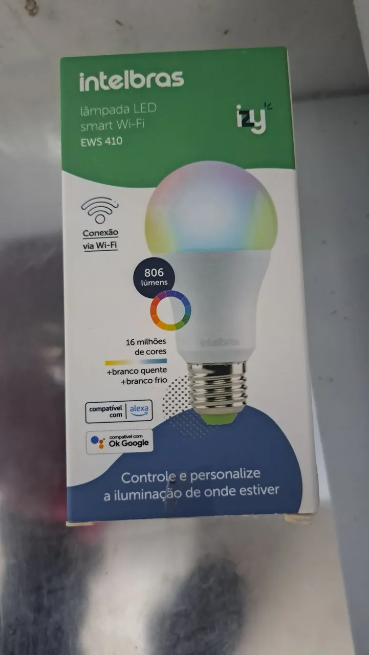 Lâmpada Inteligente Wi-Fi Intelbras EWS 410 - 16 Milhões de Cores