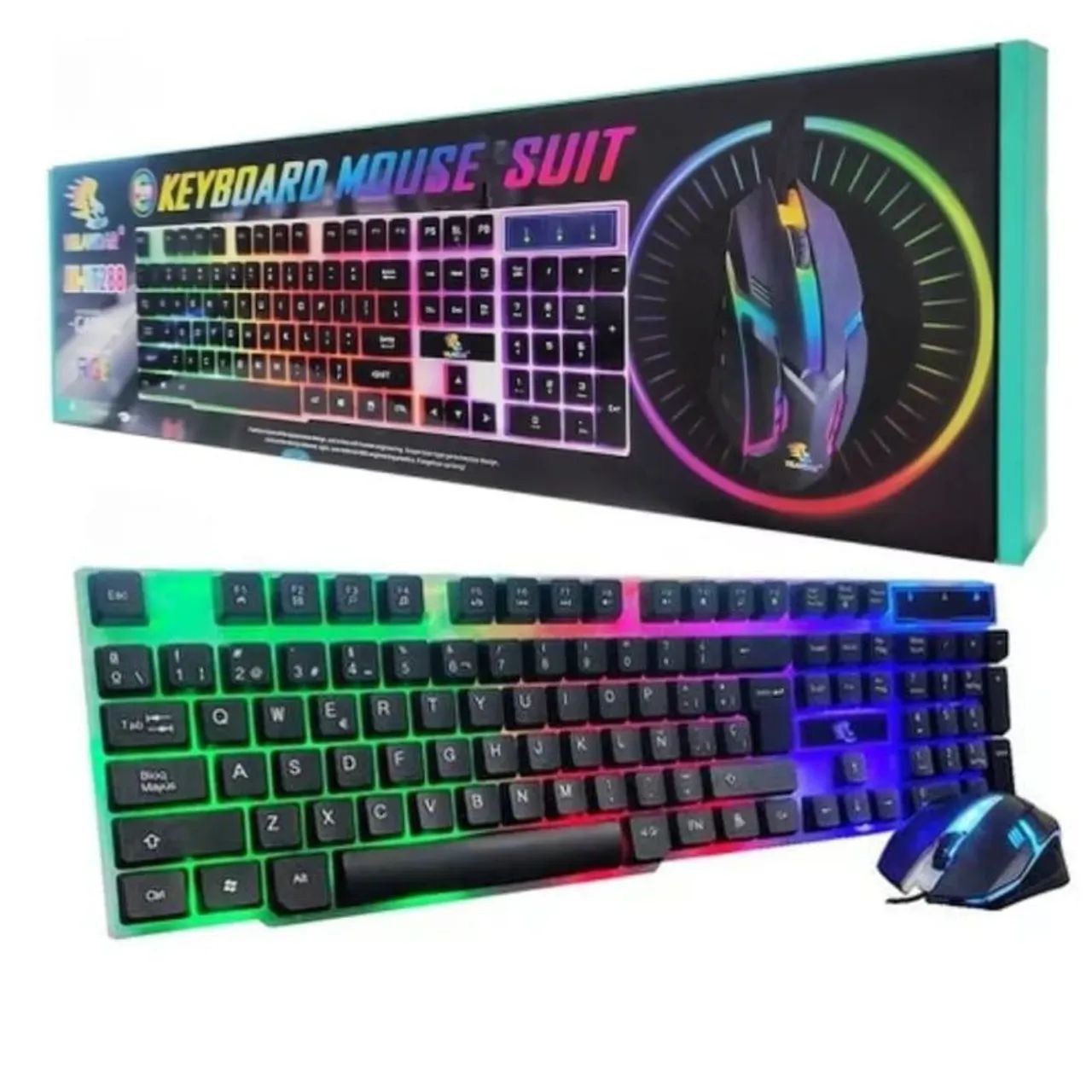 Kit Teclado e Mouse Gamer RGB Iluminado - Foto 5
