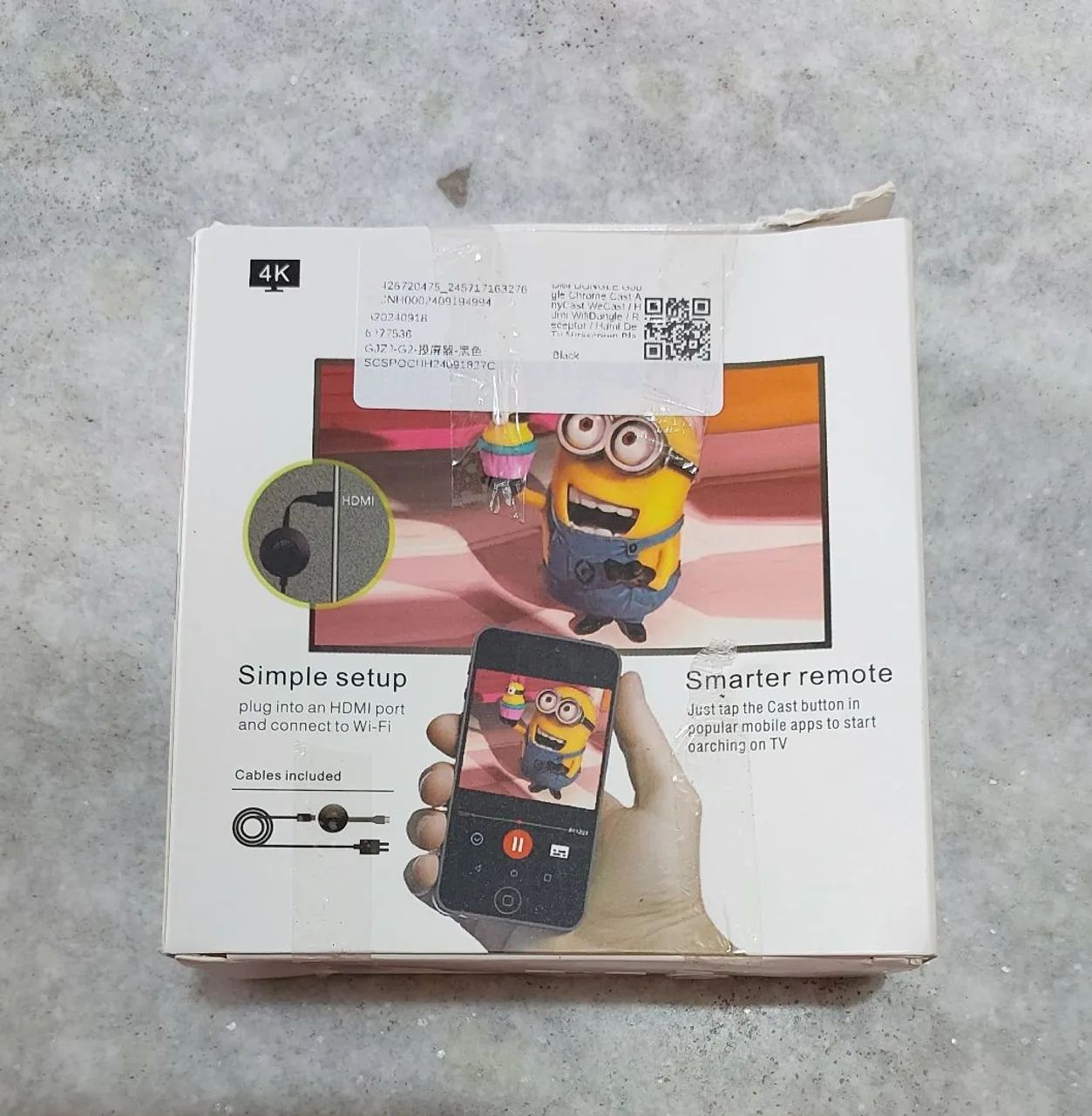 Google Chromecast 4K - Novo na caixa - Foto 3