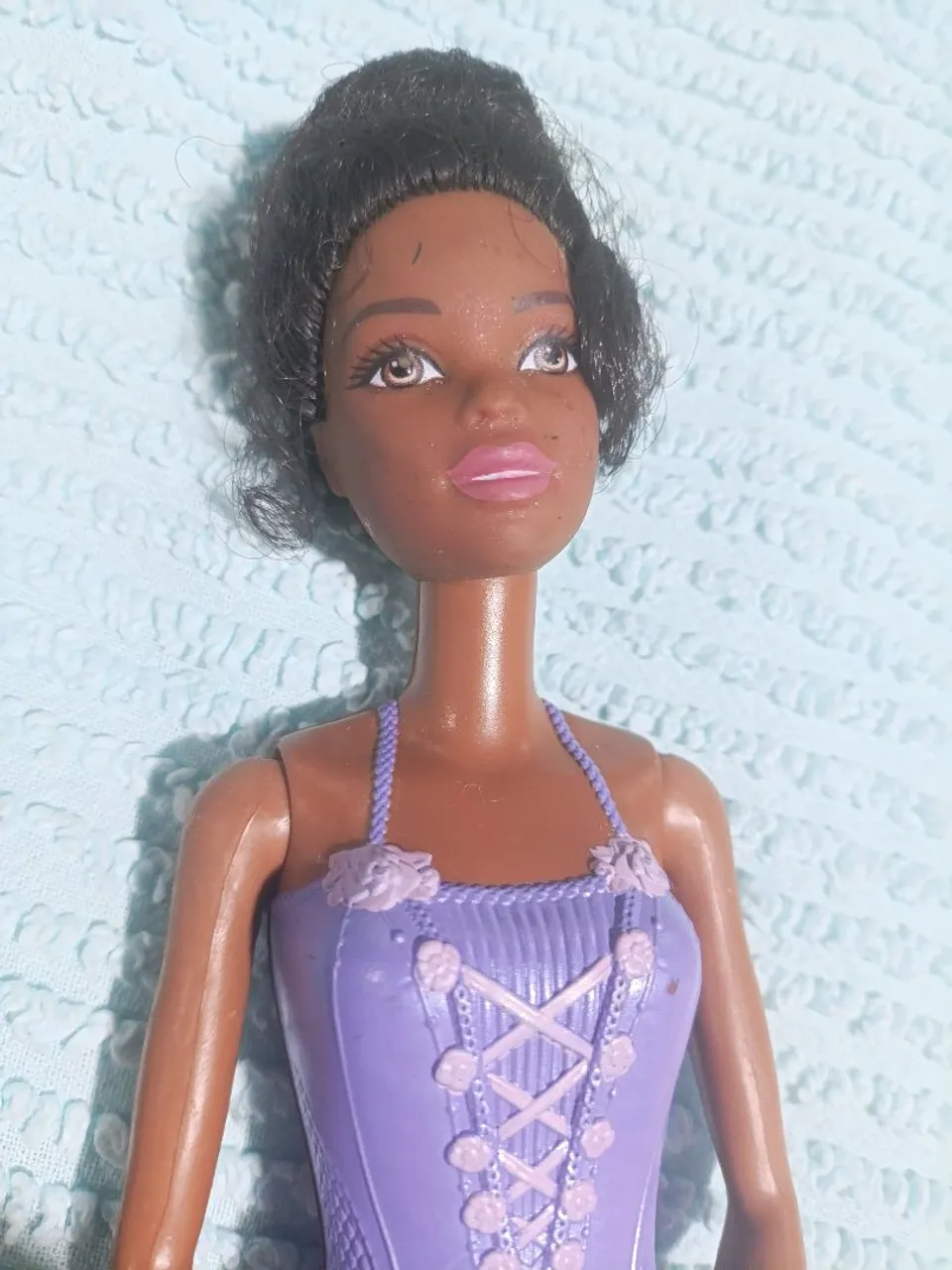 Boneca Barbie quero ser Bailarina - negra!