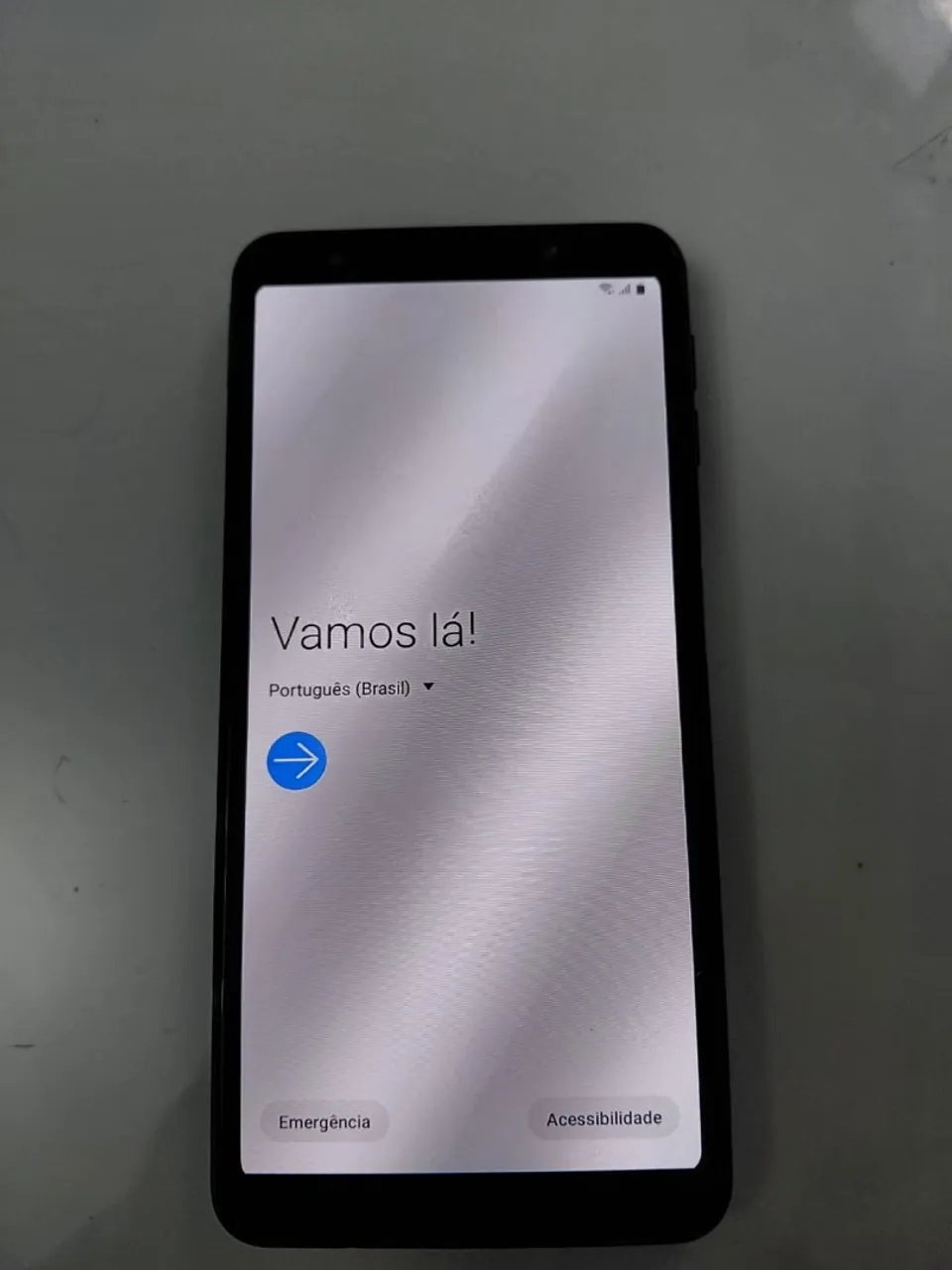 Samsung Galaxy A7 (2018) 64 GB azul metálico  4 GB RAM Tamanho da tela 6 "