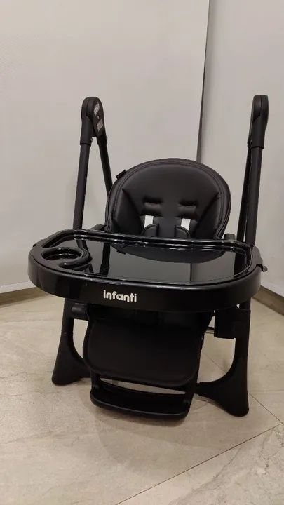 Cadeirinha de Alimentação Pepper Preta + Brinde (Aspirador Nasal Elétrico) - Foto 3