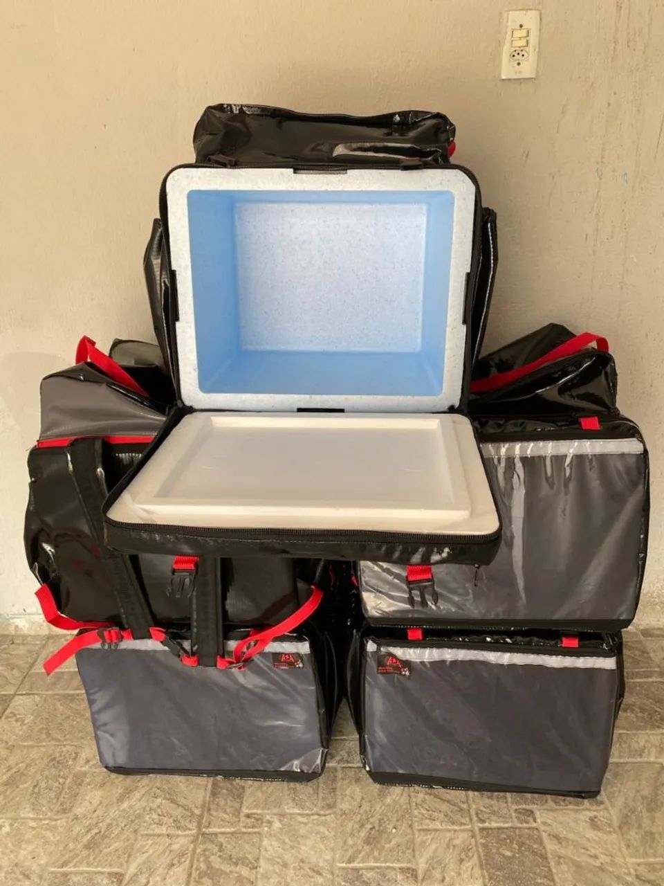 Bag bolsa mochila  transporte delivery entregador de pizza - Foto 4