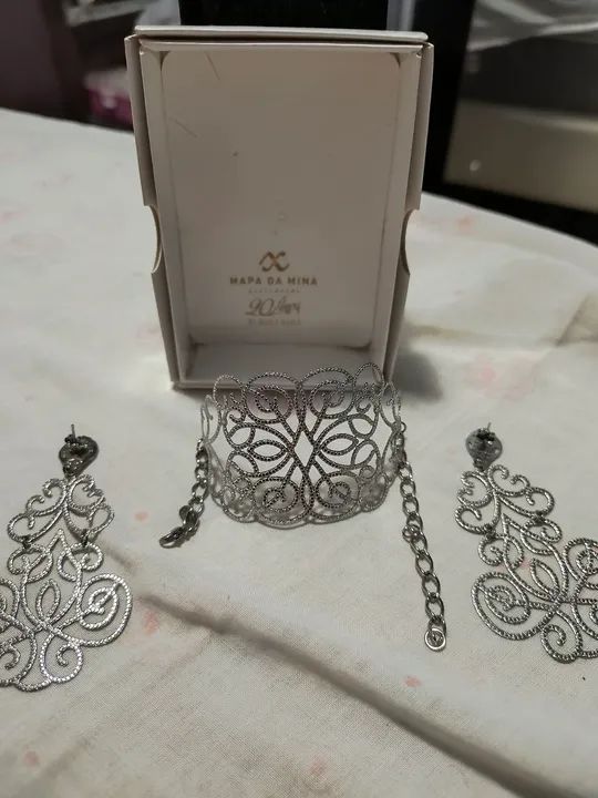 Conjunto Pulseira/Bracelete+ Brincos
