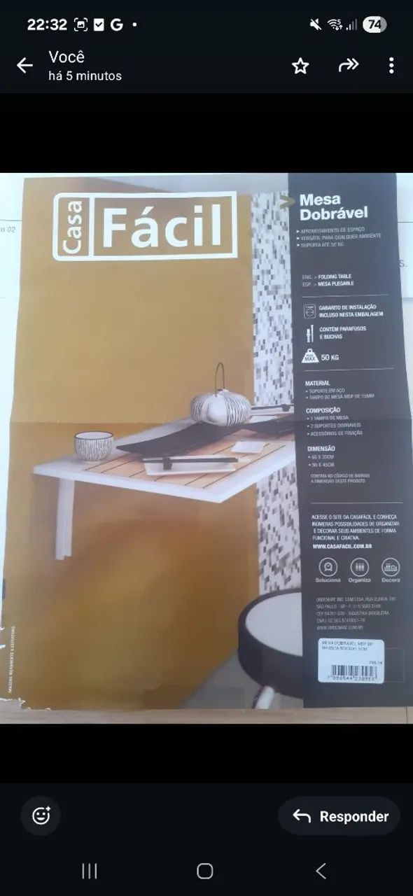 Mesa Dobrável MDP - Foto 4