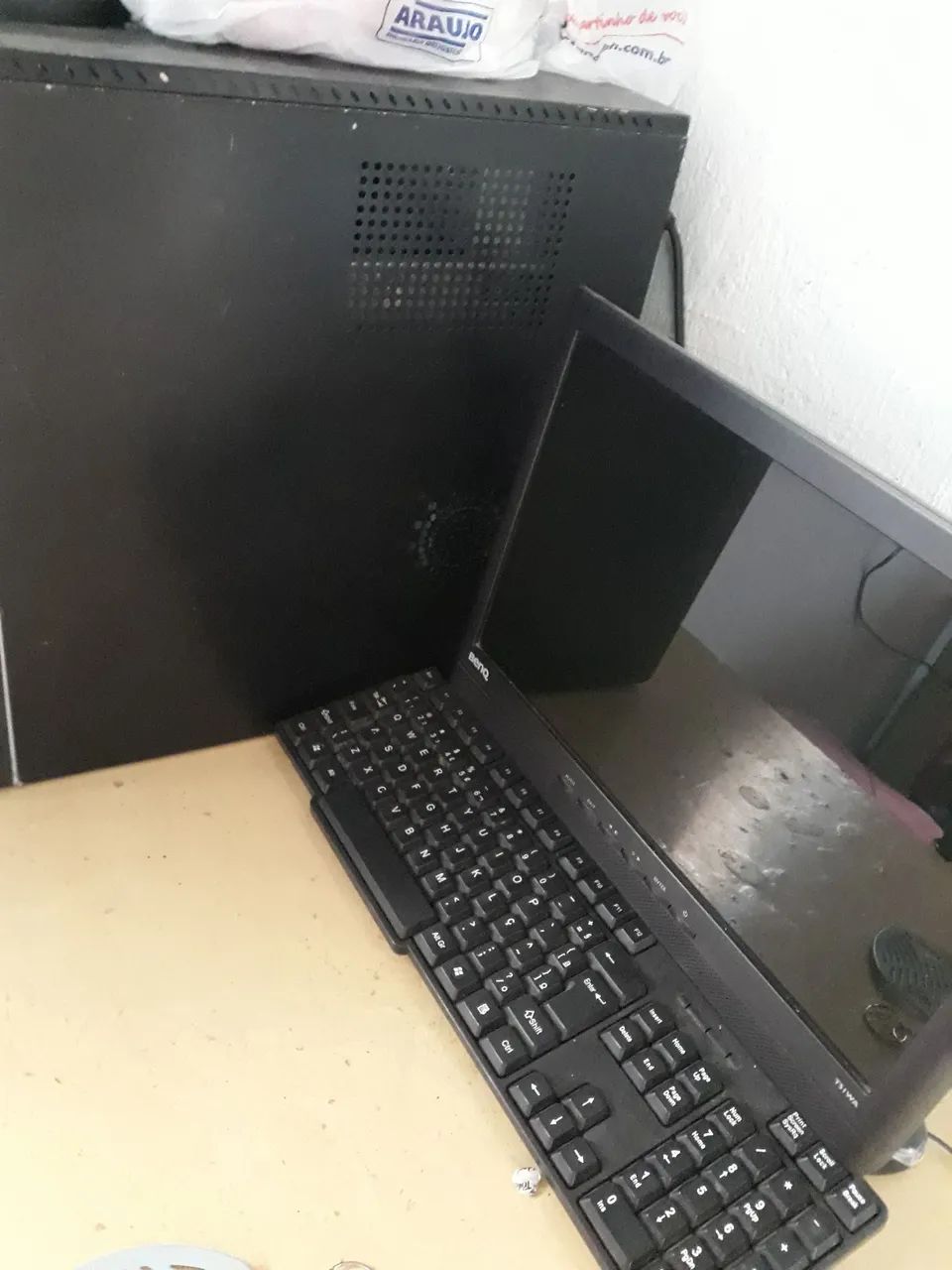 Computador Completo - CPU, Monitor e Teclado