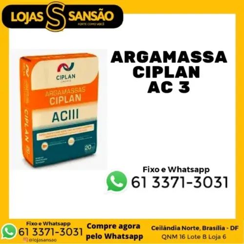 Argamassa AC3 Precon ou Ciplan - Alta Aderência para Porcelanatos e Fachadas! 