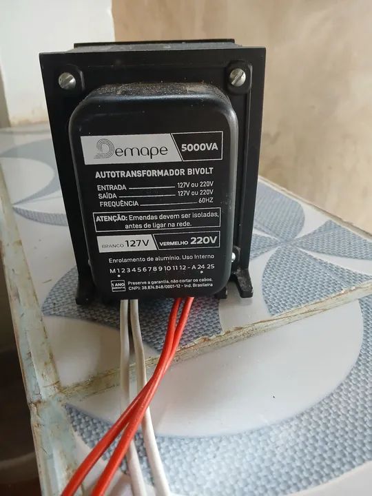 Transformador 5000va bivolt