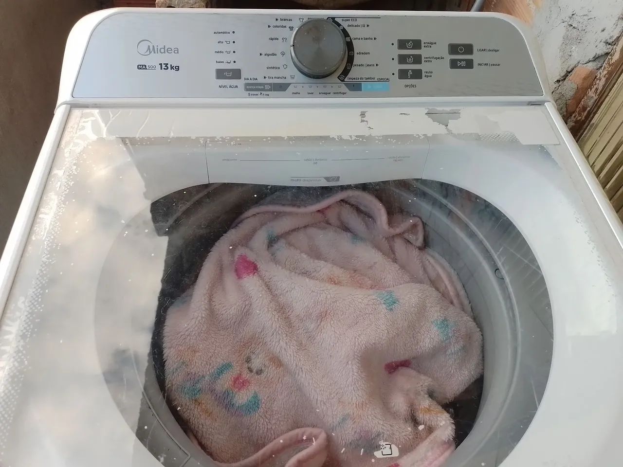 máquina de lavar 13kg midea branca sistema ciclone ma500w13 - Foto 2
