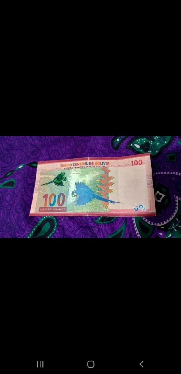 Moeda Boliviana de 100 Bolivianos, as duas por $110 - Foto 3