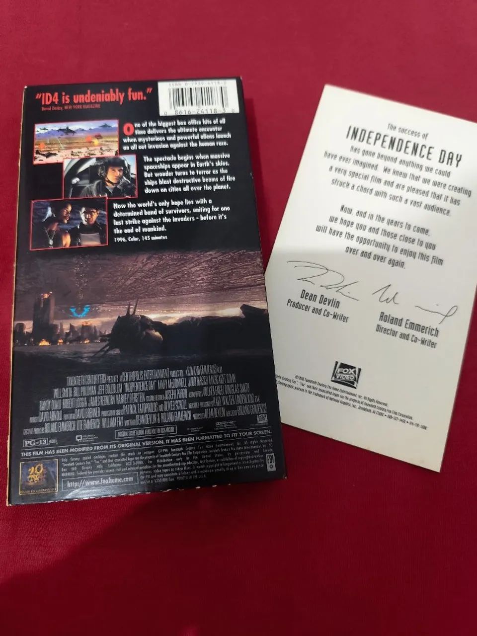 VHS Independence Day - Importado - Com Lenticular - Foto 2